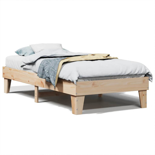 Bed Frame without Mattress 90x190 cm Single Solid Wood Pine Bed Frame without Mattress 90x190 cm Single Solid Wood Pine