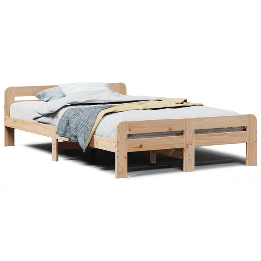 Bed Frame without Mattress 120x190 cm Small Double Solid Wood Pine Bed Frame without Mattress 120x190 cm Small Double Solid Wood Pine