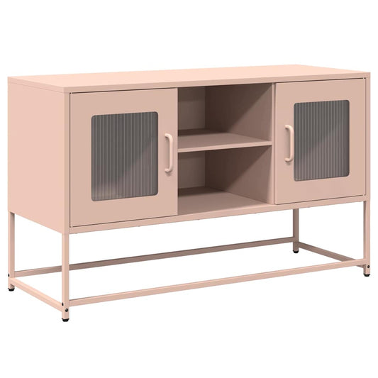 TV Cabinet Pink 100.5x39x60.5 cm Steel TV Cabinet Pink 100.5x39x60.5 cm Steel