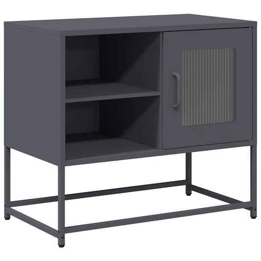 TV Cabinet Anthracite 68x39x60.5 cm Steel TV Cabinet Anthracite 68x39x60.5 cm Steel