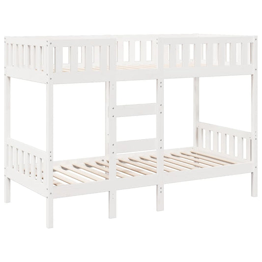 Bunk Bed White 90x190 cm Solid Wood Pine Bunk Bed White 90x190 cm Solid Wood Pine