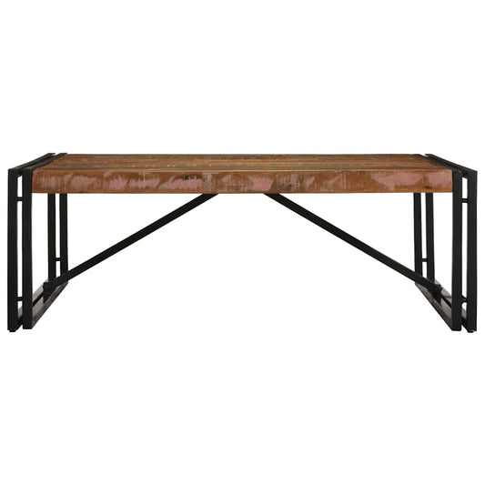 Coffee Table Multicolour 100x100x35 cm Solid Wood Reclaimed Coffee Table Multicolour 100x100x35 cm Solid Wood Reclaimed