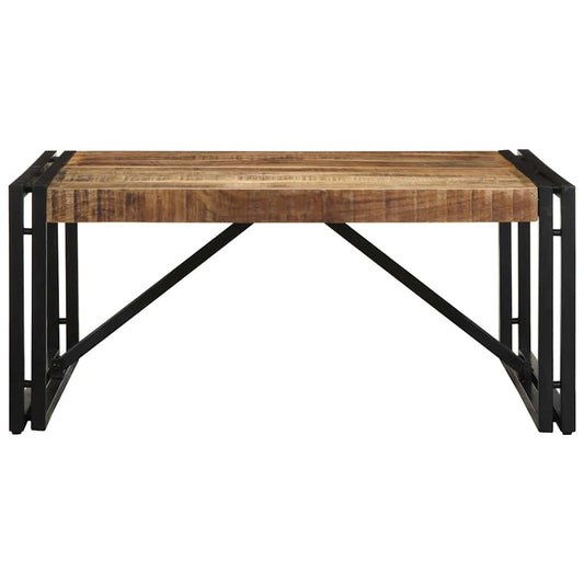 Coffee Table 80x80x35 cm Solid Rough Wood Mango Coffee Table 80x80x35 cm Solid Rough Wood Mango