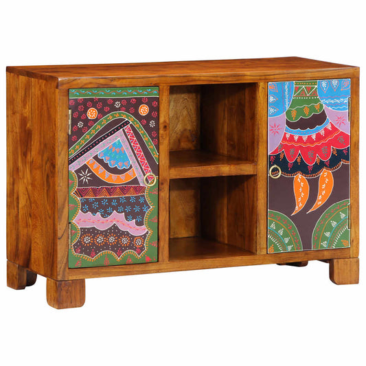 Sideboard Multicolour 90x35x60 Solid Wood Acacia Sideboard Multicolour 90x35x60 Solid Wood Acacia