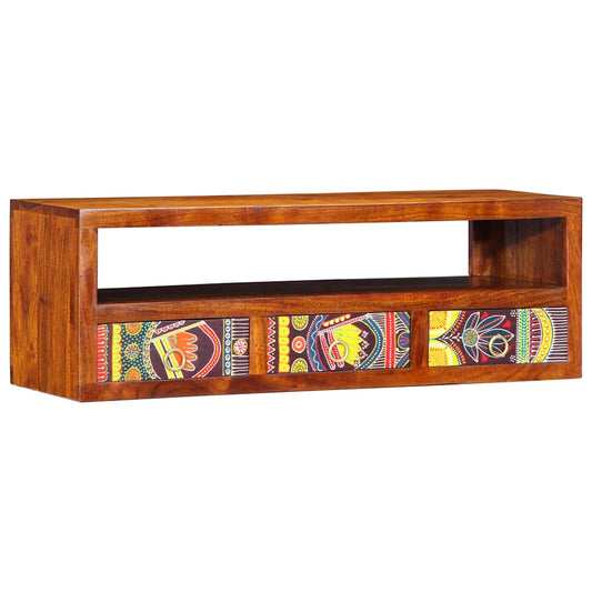 Wall-mounted TV Cabinet Multicolour 90x30x30 Solid Wood Acacia Wall-mounted TV Cabinet Multicolour 90x30x30 Solid Wood Acacia