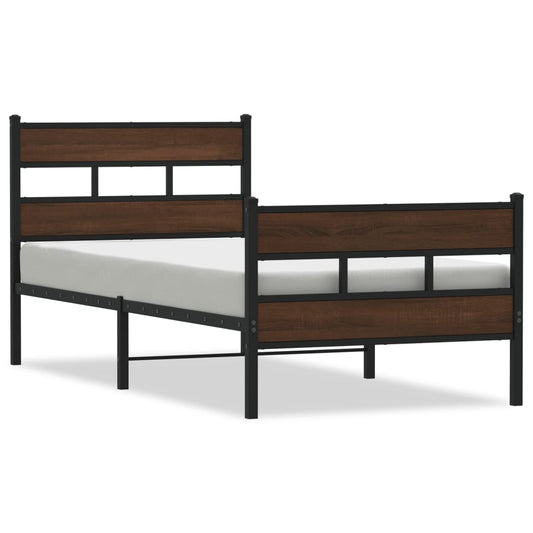 Bed Frame without Mattress with Headboard and Footboard 90x190 cm Single Bed Frame without Mattress with Headboard and Footboard 90x190 cm Single