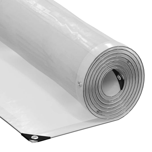 Clear Tarpaulin with Eyelets 1x6 m Polyethylene Clear Tarpaulin with Eyelets 1x6 m Polyethylene