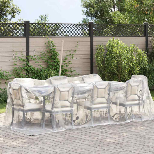 Clear Tarpaulin with Eyelets 2x4 m Polyethylene Clear Tarpaulin with Eyelets 2x4 m Polyethylene
