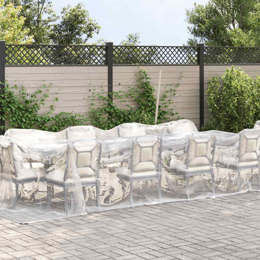 Clear Tarpaulin with Eyelets 3x10 m Polyethylene Clear Tarpaulin with Eyelets 3x10 m Polyethylene