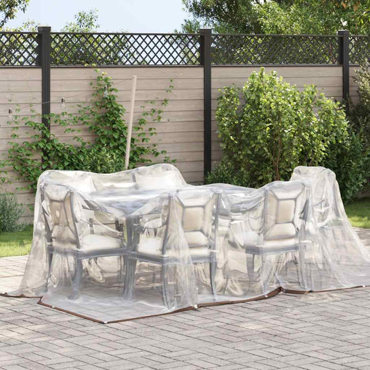 Clear Tarpaulin with Eyelets 3x3 m Polyethylene Clear Tarpaulin with Eyelets 3x3 m Polyethylene