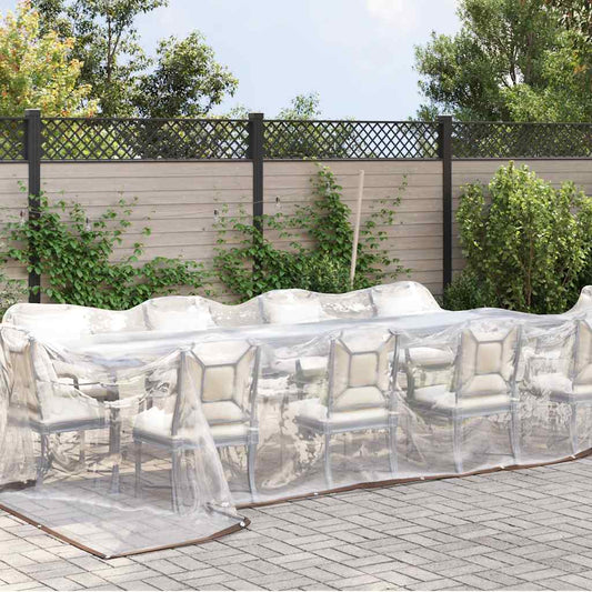 Clear Tarpaulin with Eyelets 4x6 m Polyethylene Clear Tarpaulin with Eyelets 4x6 m Polyethylene