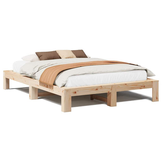 Bed Frame without Mattress 140x200 cm Solid Wood Pine Bed Frame without Mattress 140x200 cm Solid Wood Pine