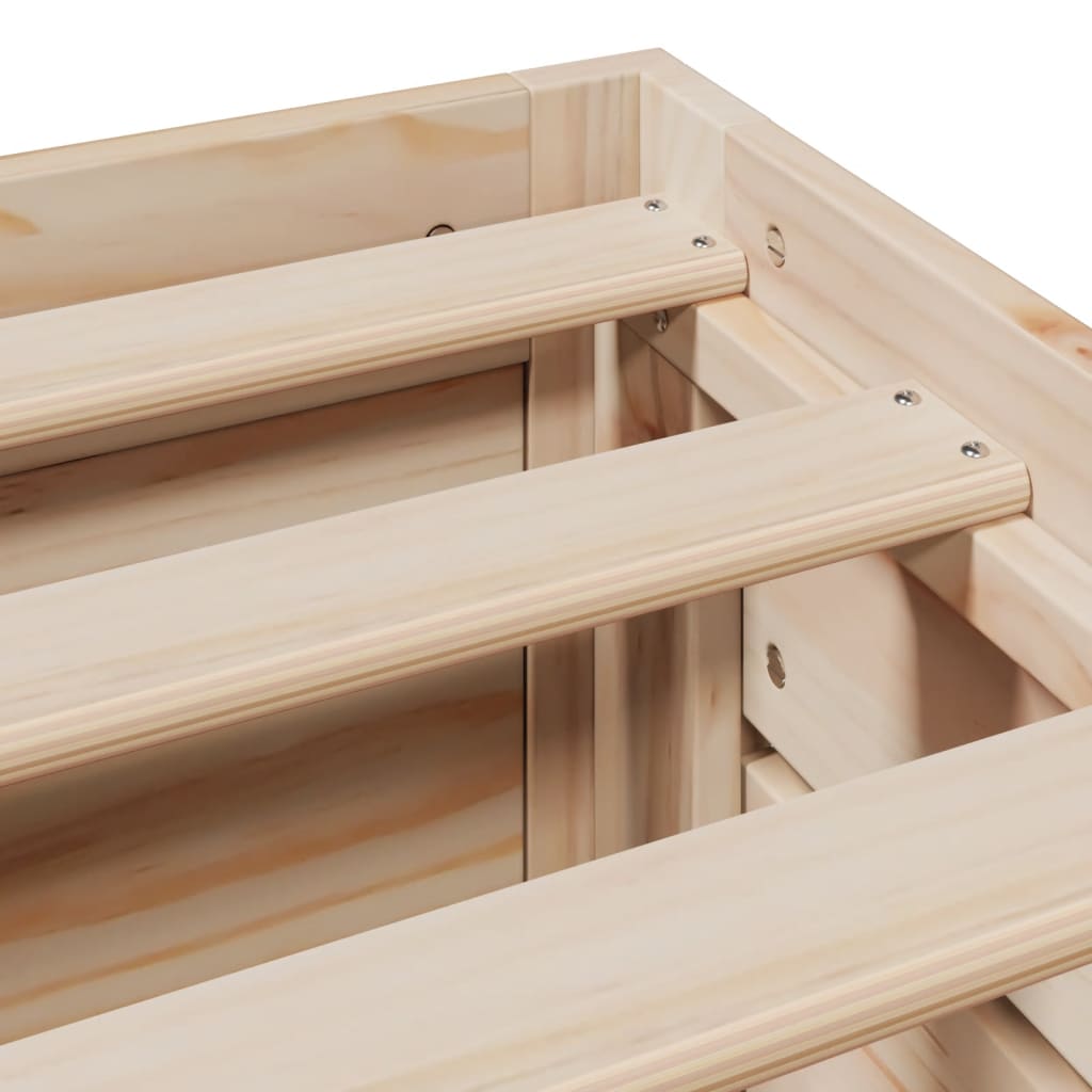 Bed Frame without Mattress with Drawers 75x190 cm