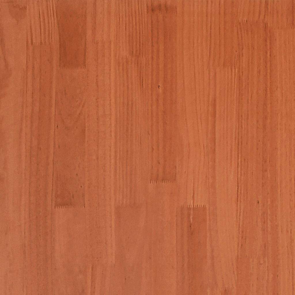 Bed Frame without Mattress Wax Brown 180x200 cm Solid Wood Pine