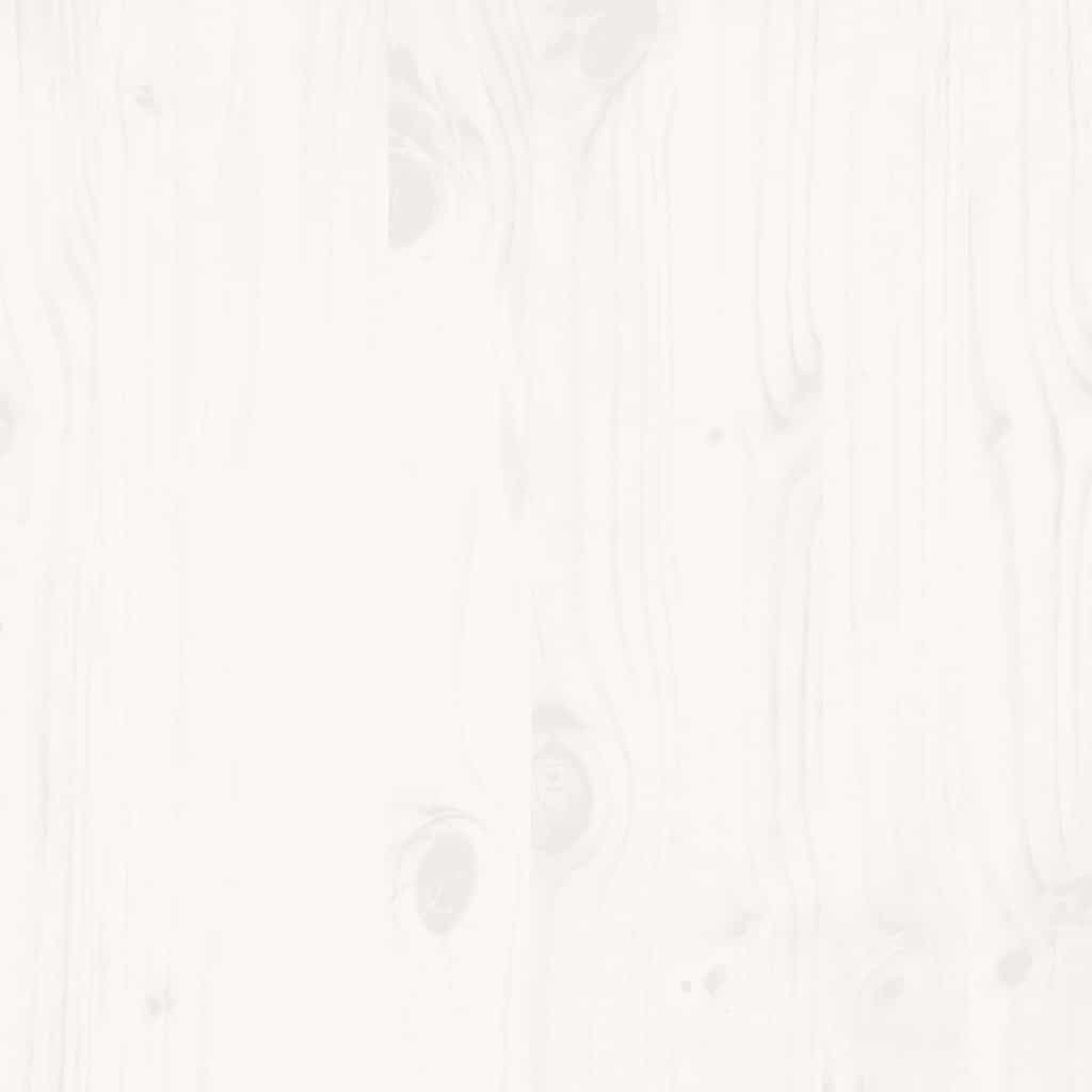 Bed Frame without Mattress White 150x200 cm Solid Wood Pine