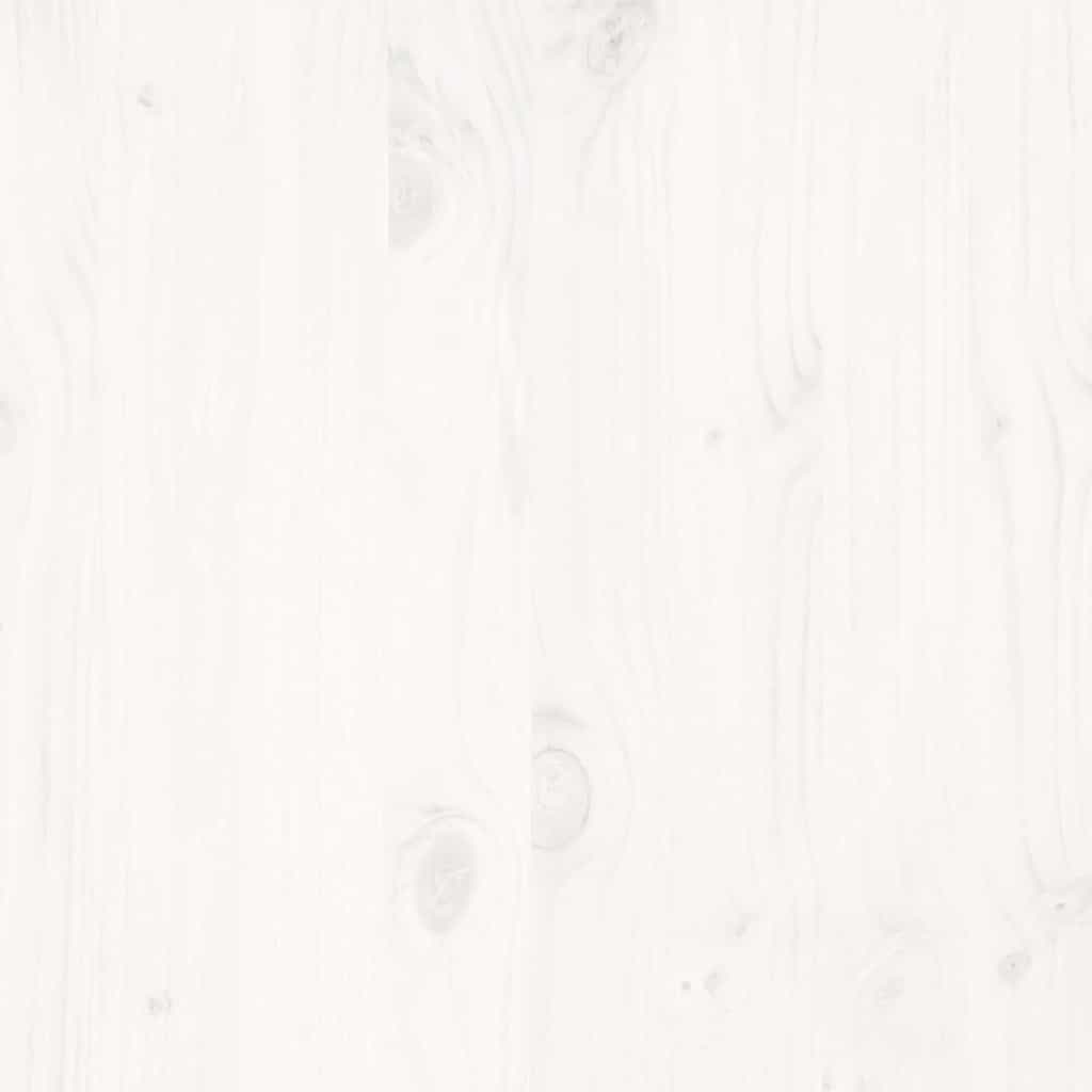 Bed Frame without Mattress White 120x200 cm Solid Wood Pine