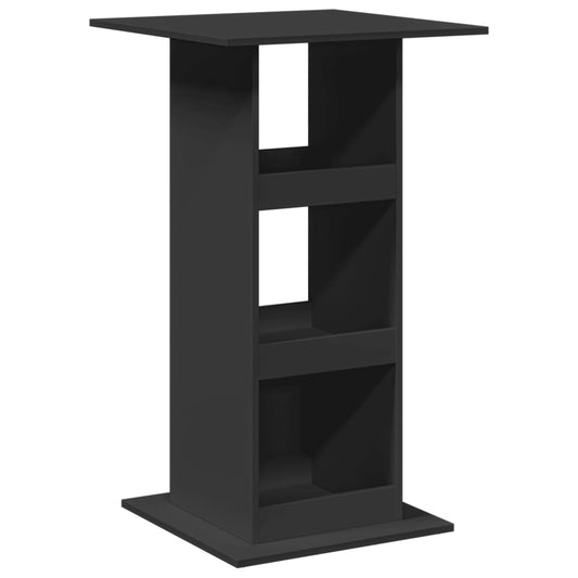 Bar Table with Storage Black 60x60x102 cm Engineered Wood Bar Table with Storage Black 60x60x102 cm Engineered Wood