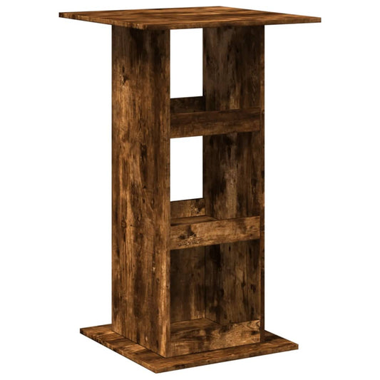 Bar Table with Storage Smoked Oak 60x60x102 cm Engineered Wood Bar Table with Storage Smoked Oak 60x60x102 cm Engineered Wood