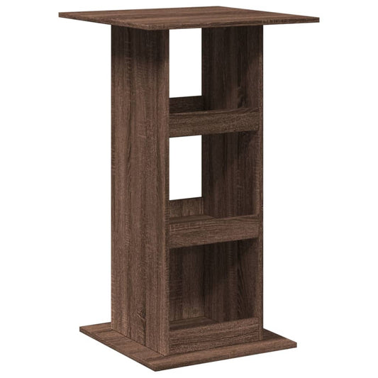 Bar Table with Storage Brown Oak 60x60x102 cm Engineered Wood Bar Table with Storage Brown Oak 60x60x102 cm Engineered Wood