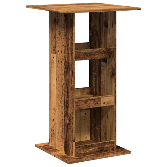 Bar Table with Storage Old Wood 60x60x102 cm Engineered Wood Bar Table with Storage Old Wood 60x60x102 cm Engineered Wood
