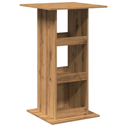 Bar Table with Storage Artisan Oak 60x60x102 cm Engineered Wood Bar Table with Storage Artisan Oak 60x60x102 cm Engineered Wood
