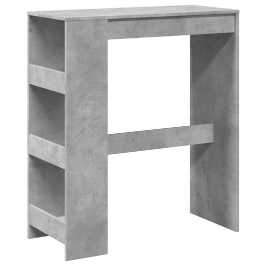 Bar Table with Racks Concrete Grey 90x40x103.5 cm Bar Table with Racks Concrete Grey 90x40x103.5 cm