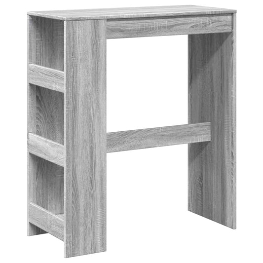 Bar Table with Racks Grey Sonoma 90x40x103,5 cm Engineered Wood Bar Table with Racks Grey Sonoma 90x40x103,5 cm Engineered Wood