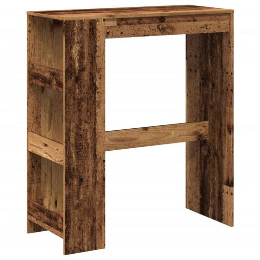Bar Table with Racks Old Wood 90x40x103,5 cm Engineered Wood Bar Table with Racks Old Wood 90x40x103,5 cm Engineered Wood