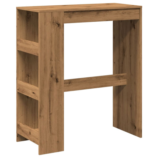 Bar Table with Racks Artisan Oak 90x40x103,5 cm Engineered Wood Bar Table with Racks Artisan Oak 90x40x103,5 cm Engineered Wood