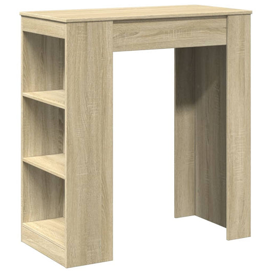 Bar Table with Racks Sonoma Oak 95x47x103.5 cm Engineered Wood Bar Table with Racks Sonoma Oak 95x47x103.5 cm Engineered Wood