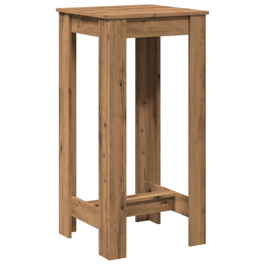Bar Table Artisan Oak 51x50x103.5 cm Engineered Wood Bar Table Artisan Oak 51x50x103.5 cm Engineered Wood
