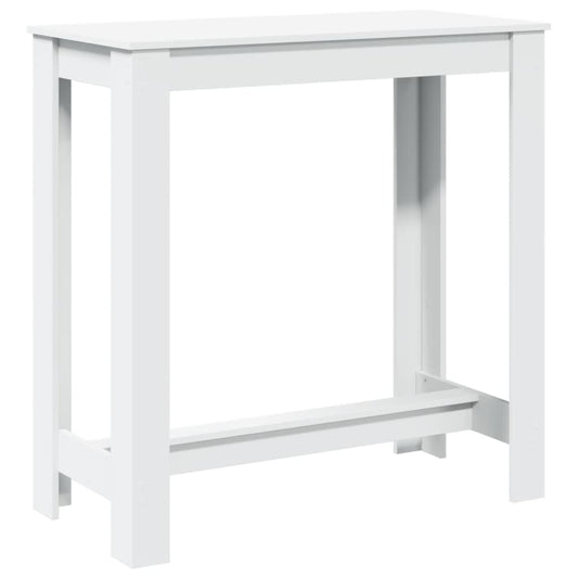 Bar Table White 102x50x103,5 cm Engineered Wood Bar Table White 102x50x103,5 cm Engineered Wood