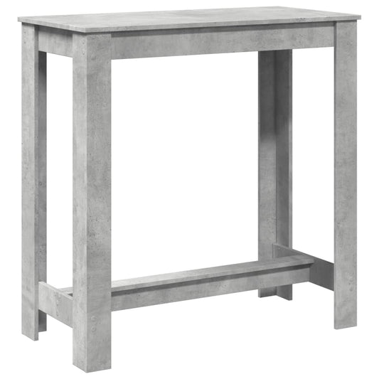 Bar Table Concrete Grey 102x50x103.5 cm Engineered Wood Bar Table Concrete Grey 102x50x103.5 cm Engineered Wood