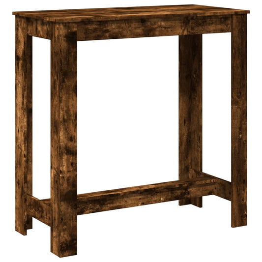 Bar Table Smoked Oak 102x50x103,5 cm Engineered Wood Bar Table Smoked Oak 102x50x103,5 cm Engineered Wood