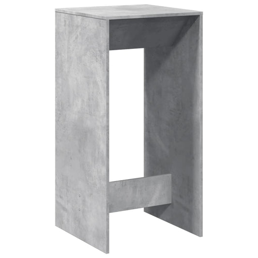 Bar Table Concrete Grey 51x50x103.5 cm Engineered Wood Bar Table Concrete Grey 51x50x103.5 cm Engineered Wood