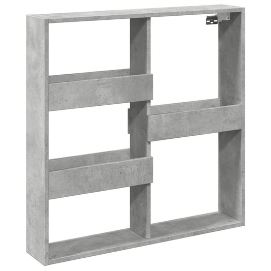 Wall Cabinet Concrete Grey 80x15x80 cm Engineered Wood Wall Cabinet Concrete Grey 80x15x80 cm Engineered Wood