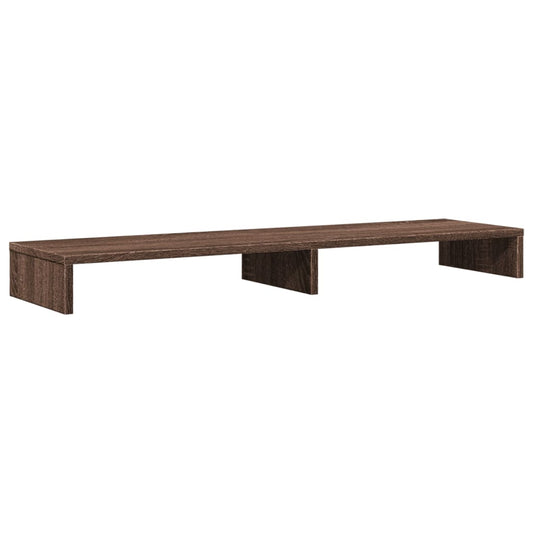 Monitor Stand Brown Oak 100x27x10 cm Engineered Wood Monitor Stand Brown Oak 100x27x10 cm Engineered Wood