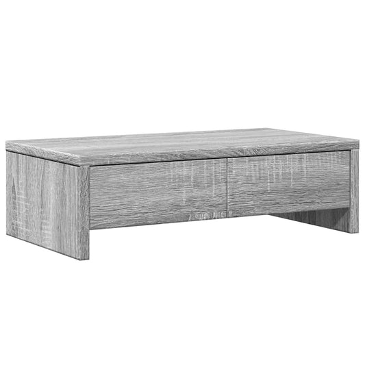 Monitor Stand with Drawers Grey Sonoma 50x27x15 cm Engineered Wood Monitor Stand with Drawers Grey Sonoma 50x27x15 cm Engineered Wood