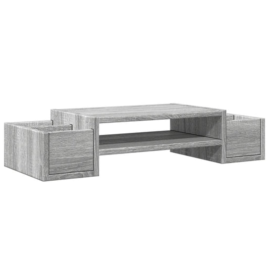 Monitor Stand with Storage Grey Sonoma 70x27x15 cm Engineered Wood Monitor Stand with Storage Grey Sonoma 70x27x15 cm Engineered Wood