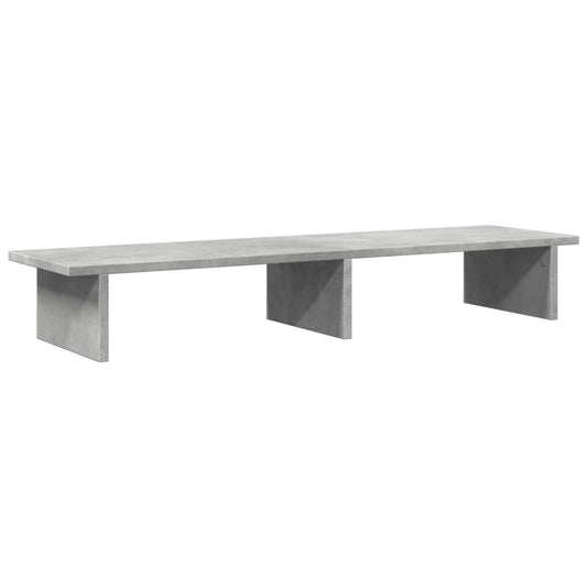 Monitor Stand Concrete Grey 100x27x15 cm Engineered Wood Monitor Stand Concrete Grey 100x27x15 cm Engineered Wood