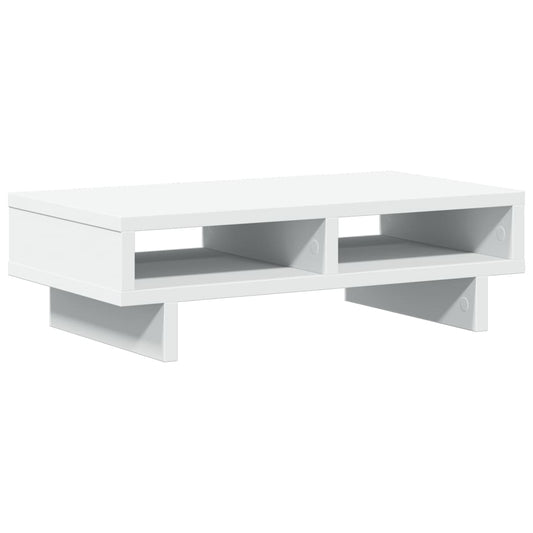 Monitor Stand White 50x27x15 cm Engineered Wood Monitor Stand White 50x27x15 cm Engineered Wood