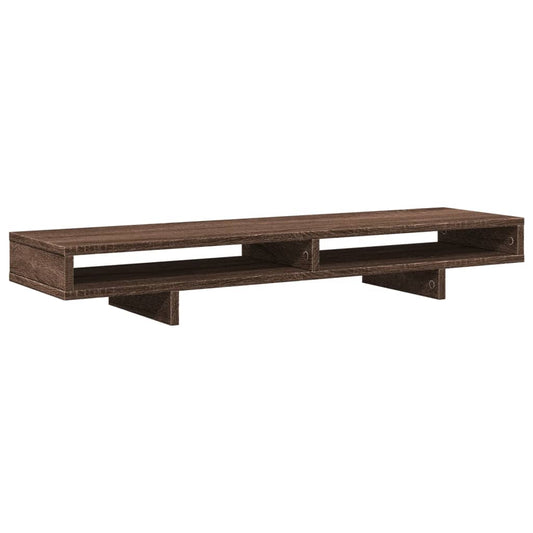 Monitor Stand Brown Oak 100x27x15 cm Engineered Wood Monitor Stand Brown Oak 100x27x15 cm Engineered Wood