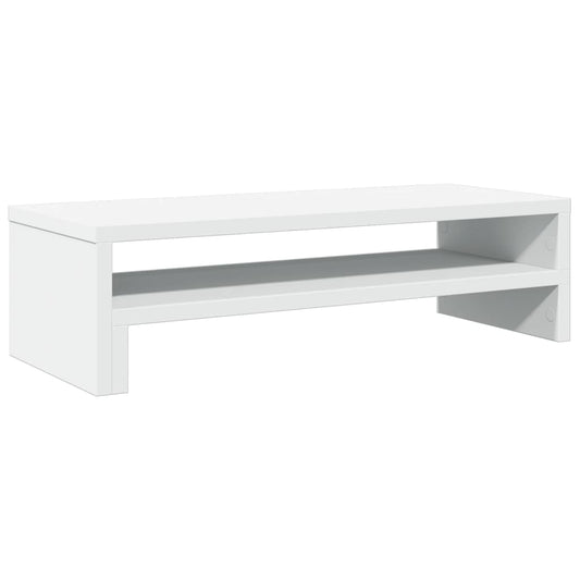 Monitor Stand White 54x22x15 cm Engineered Wood Monitor Stand White 54x22x15 cm Engineered Wood
