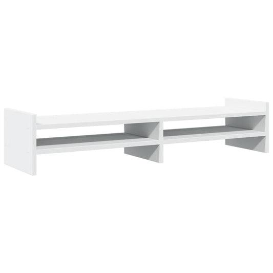 Monitor Stand White 100x27x20 cm Engineered Wood Monitor Stand White 100x27x20 cm Engineered Wood