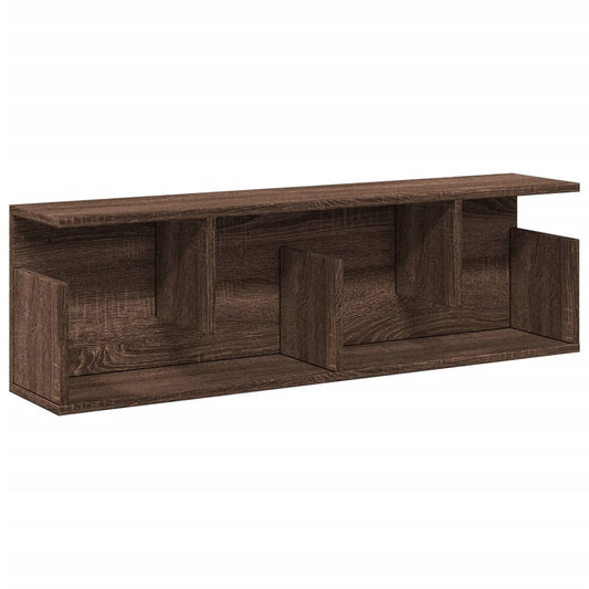 Wall Cabinet 100x20x30 cm Brown Oak Engineered Wood Wall Cabinet 100x20x30 cm Brown Oak Engineered Wood