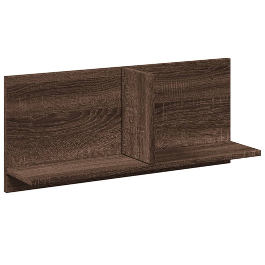 Wall Cabinet 70x16.5x30 cm Brown Oak Engineered Wood Wall Cabinet 70x16.5x30 cm Brown Oak Engineered Wood