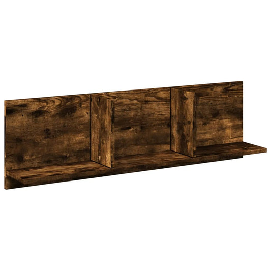 Wall Cabinet 100x16.5x30 cm Smoked Oak Engineered Wood Wall Cabinet 100x16.5x30 cm Smoked Oak Engineered Wood