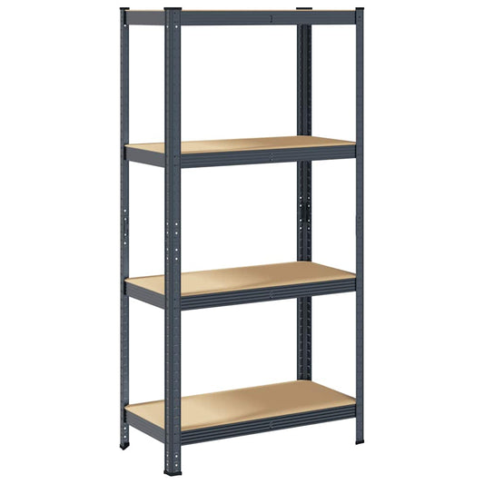 4-Layer Storage Shelf Anthracite Steel&Engineered Wood 4-Layer Storage Shelf Anthracite Steel&Engineered Wood