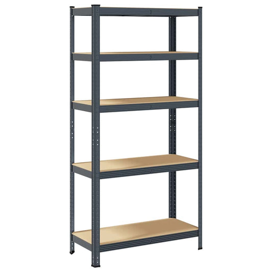 5-Layer Storage Shelf Anthracite Steel&Engineered Wood 5-Layer Storage Shelf Anthracite Steel&Engineered Wood
