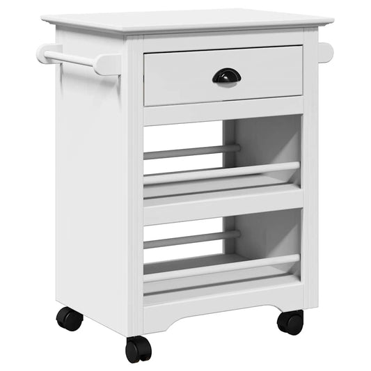 Kitchen Trolley "BODO" White 67,5x45x80 cm Kitchen Trolley "BODO" White 67,5x45x80 cm